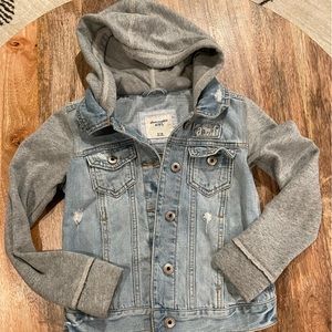 Abercrombie Kids jean/fleece jacket 9/10